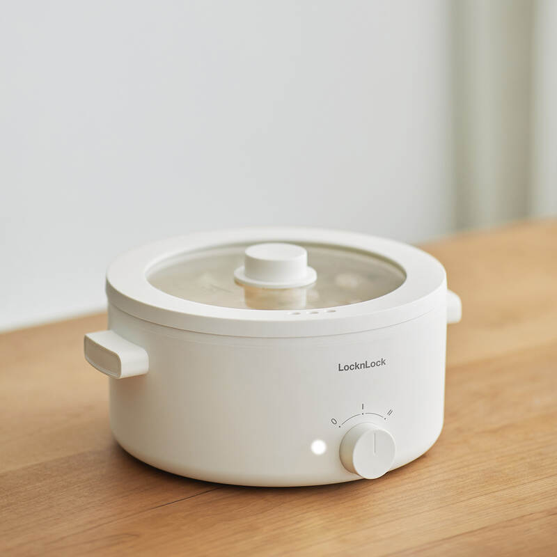 NồI Điện Đa Năng Locknlock Bianco Electric Multipot 220V, 50Hz, 3.0L - Màu Ngà - 1000W, 1350W image number null